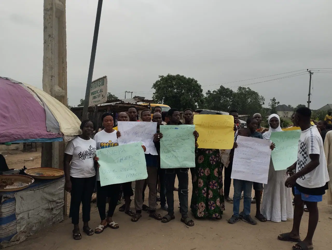 Lagos residents protest 3-months blackout