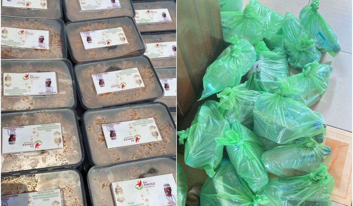 Hon. Ezekiel Fawole Foundation feeds over 200 muslim faithful in Shomolu
