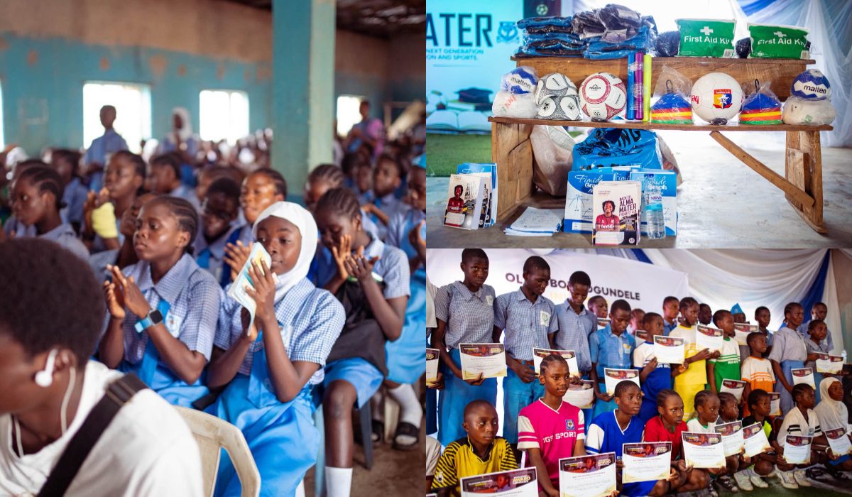 Olasubomi Ogundele impacts students with Scholarships and Sports Kits